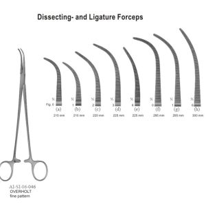 AI-SI-06-046 OVERHOLT FINE PATTERN (DISSECTING- AND LIGATURE FORCEPS)